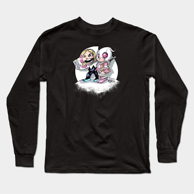 Gwen Selfie Long Sleeve T-Shirt by dsilvadesigns